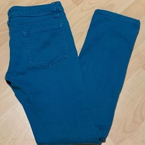 Wet Seal Turquoise Straight Jeans Size 11 Juniors